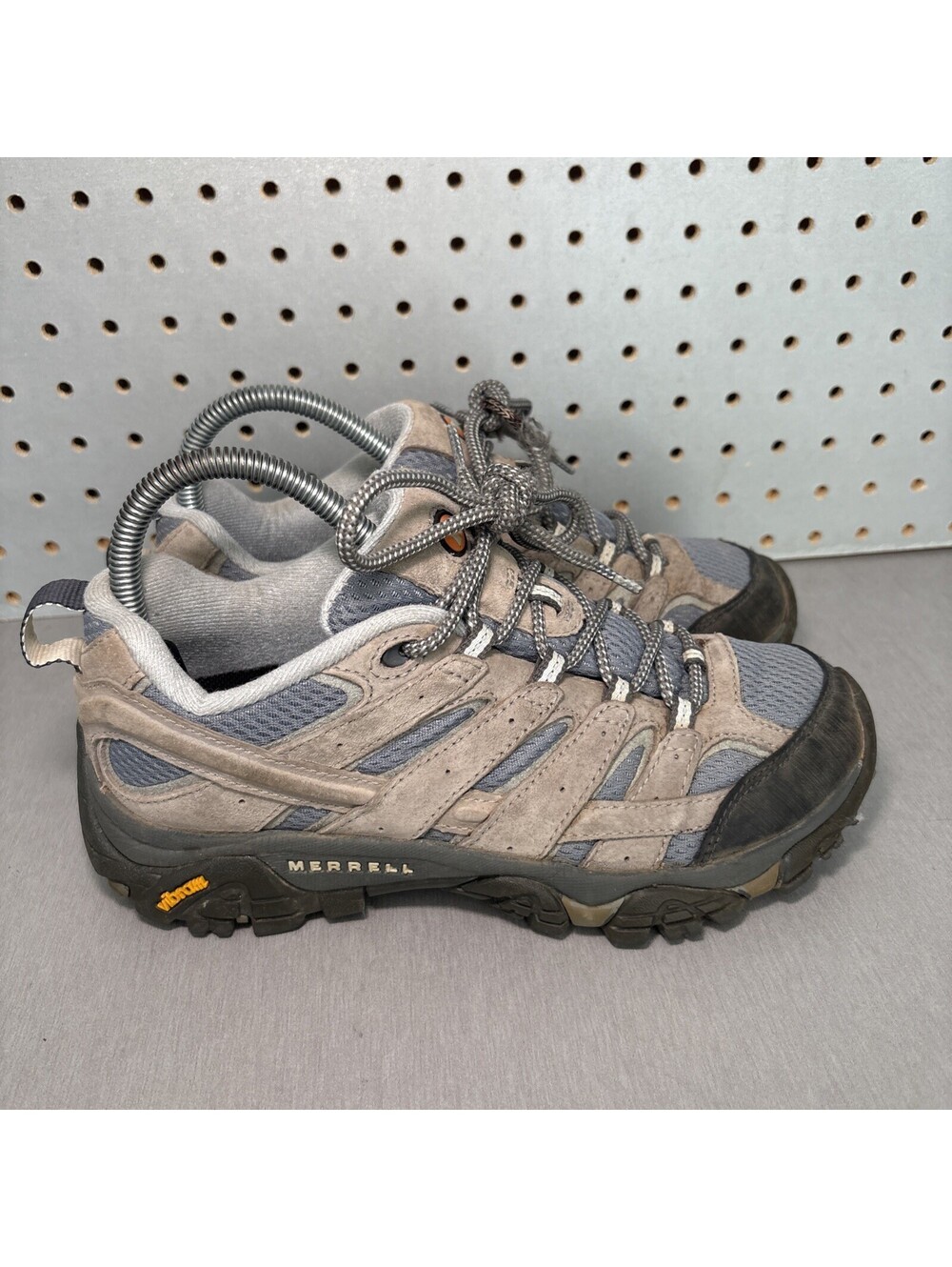 Merrell Moab 2 Vent Ventilator Hiking Shoes Womens Size 7 Gray Grey Blue Trail